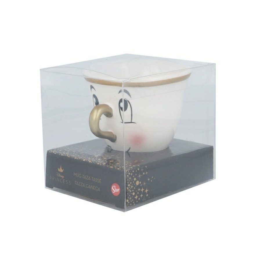 La Bella y la Bestia 3D Ceramic Mug 190 Ml In Chip Gift Box Beauty And The Beast | Cups