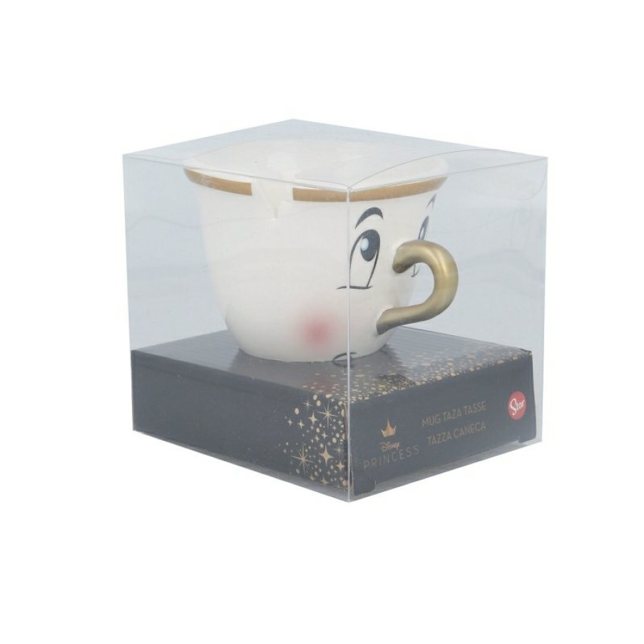 La Bella y la Bestia 3D Ceramic Mug 190 Ml In Chip Gift Box Beauty And The Beast | Cups