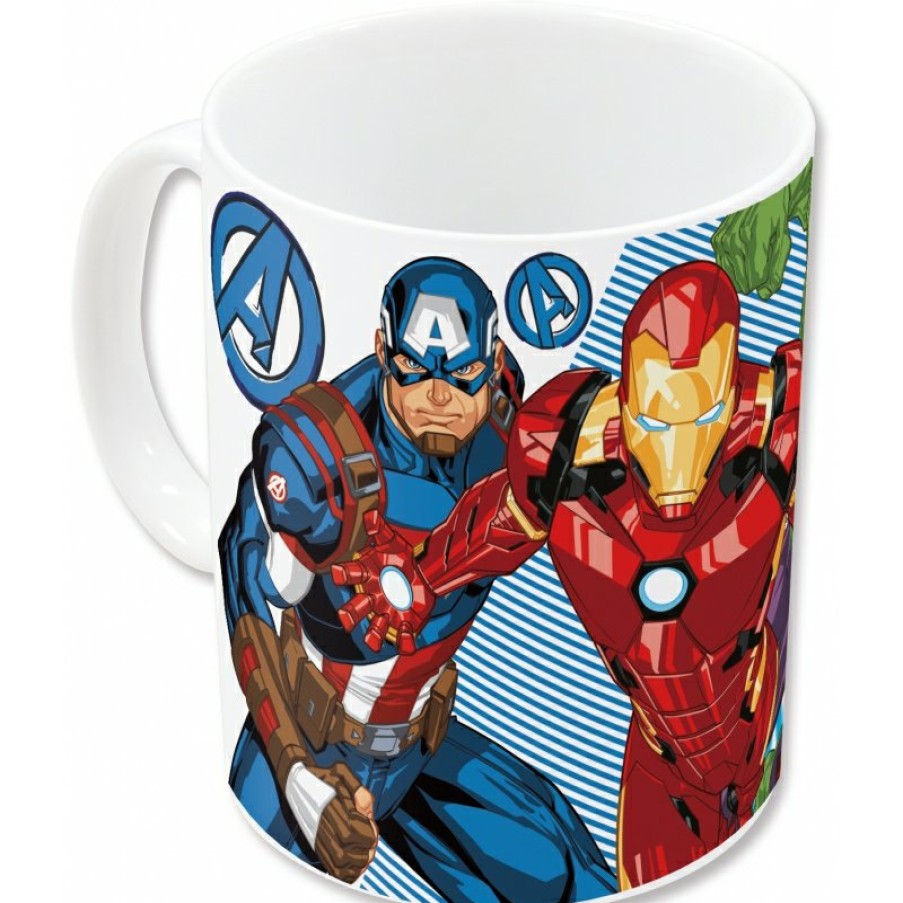 Avengers Sublimation Ceramic Mug 325 Ml In Gift Box Avengers Group Blue Lets Go | Cups