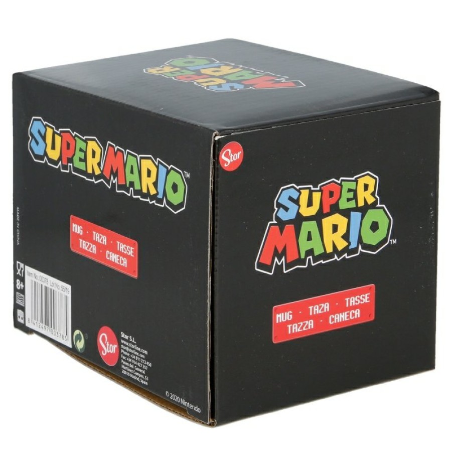 Super Mario Globe Ceramic Mug 380 Ml In Super Mario Gift Box | Cups