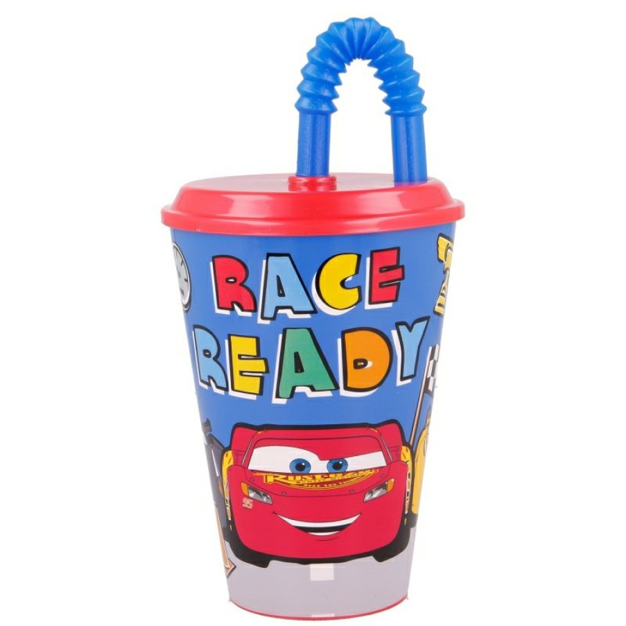 Cars Easy Cane Glass 430 Ml Cars Lets Race | Glasses