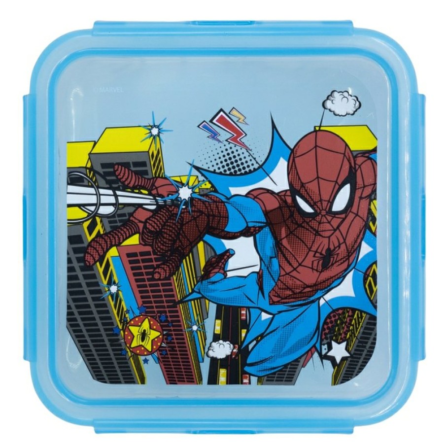 Spider-Man Square Container 500 Ml Spiderman Arachnid Grid | Airtight Containers