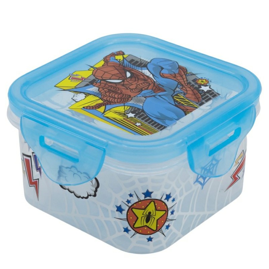 Spider-Man Square Container 290 Ml Spiderman Arachnid Grid | Airtight Containers