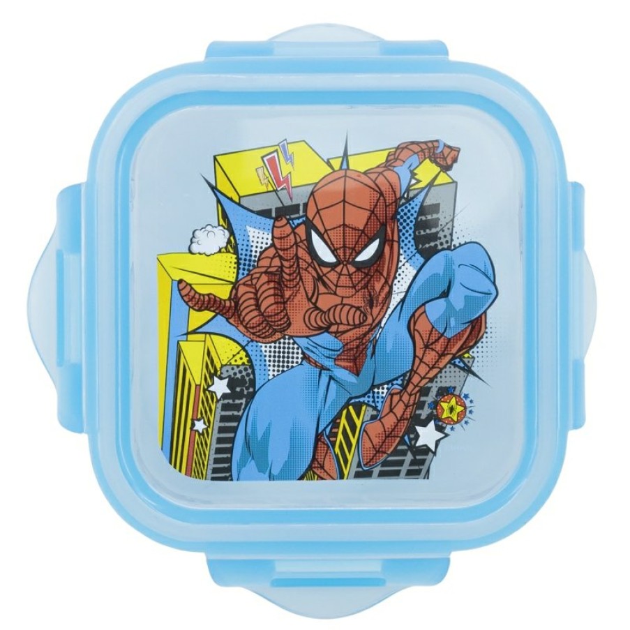 Spider-Man Square Container 290 Ml Spiderman Arachnid Grid | Airtight Containers