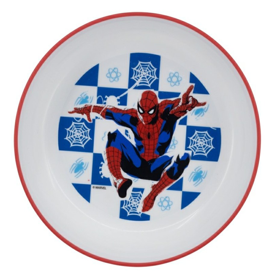 Spider-Man Premium Bicolor Non-Slip Bowl Spiderman Arachnid Grid | Bowls