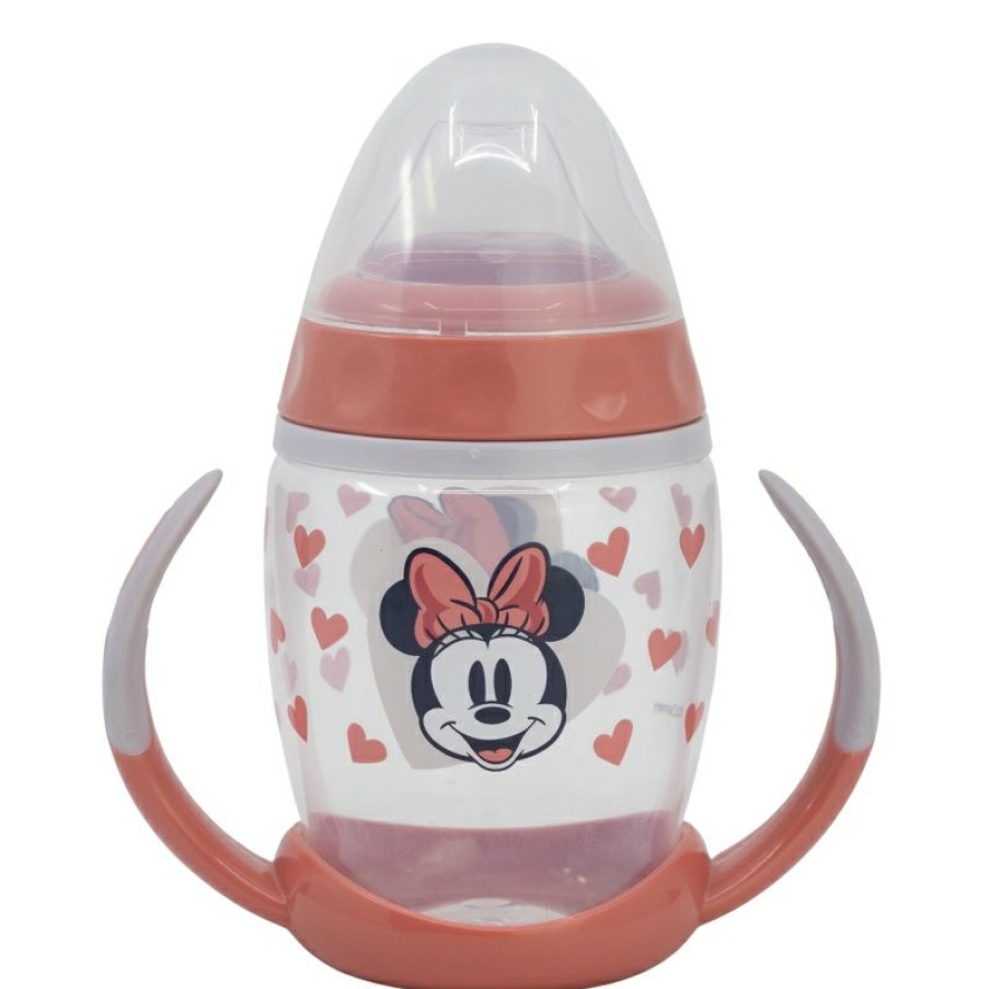 Minnie Mouse Fancy Training Mug 270 Ml With Minnie Mouse Heart Full Silicone Spout | Training Cups And Cups