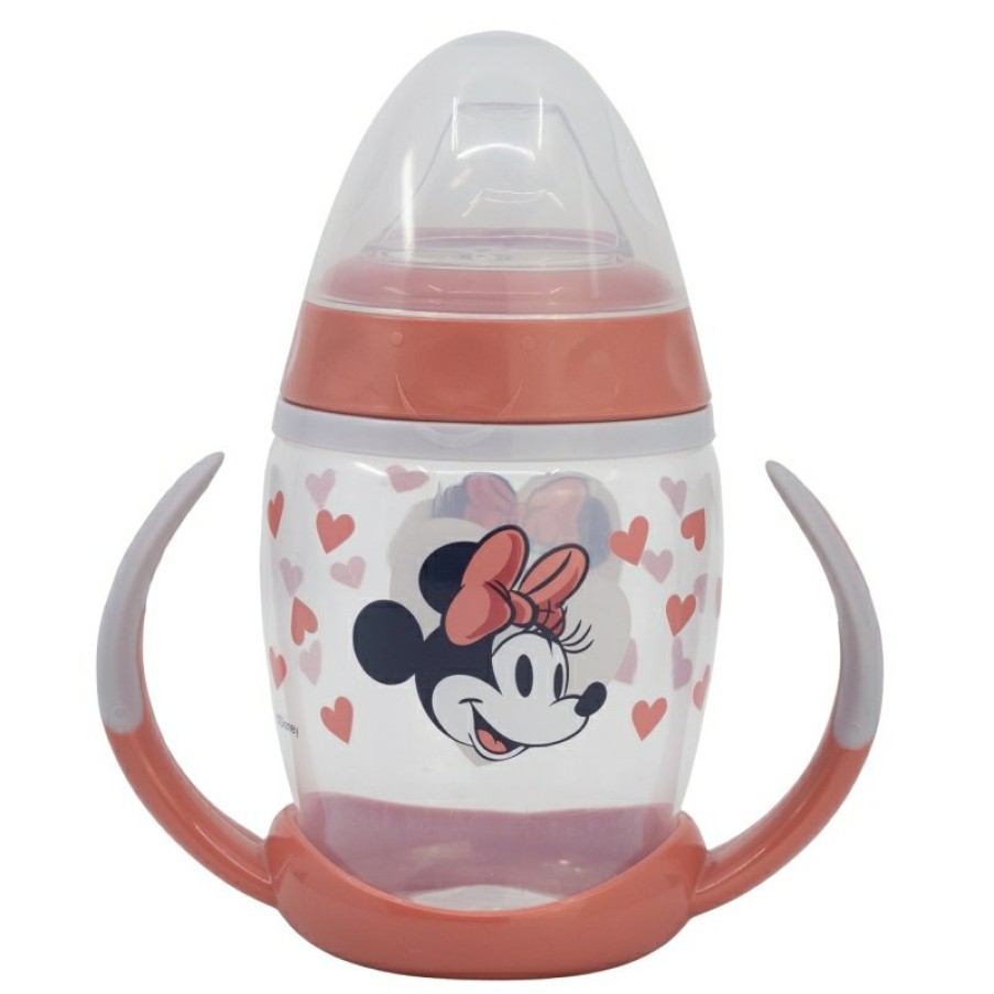 Minnie Mouse Fancy Training Mug 270 Ml With Minnie Mouse Heart Full Silicone Spout | Training Cups And Cups