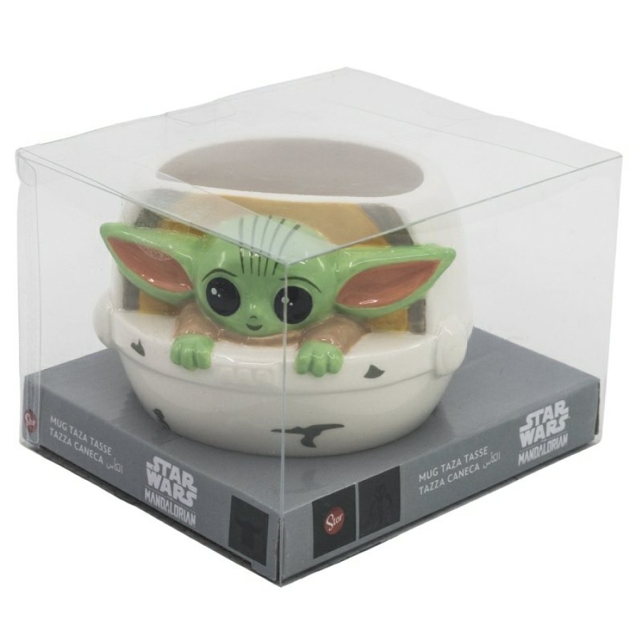 The Mandalorian 3D Ceramic Mug In Grogu Gift Box | Cups