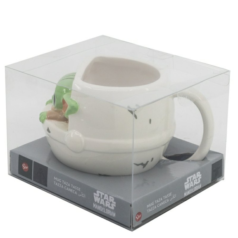 The Mandalorian 3D Ceramic Mug In Grogu Gift Box | Cups