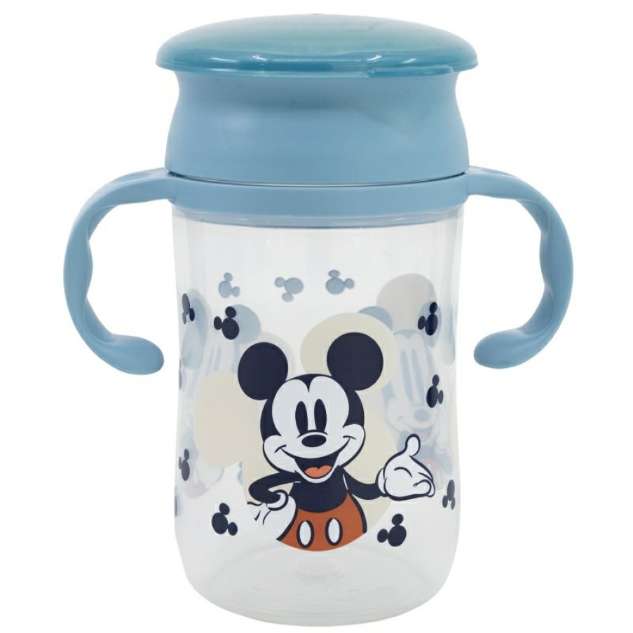 MicHot Mouse 360 Training Glass 395 Ml Mickey Mouse Full Of Smiles | Training Cups And Cups