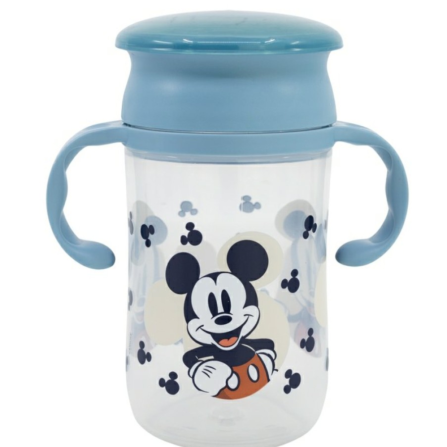 MicHot Mouse 360 Training Glass 395 Ml Mickey Mouse Full Of Smiles | Training Cups And Cups