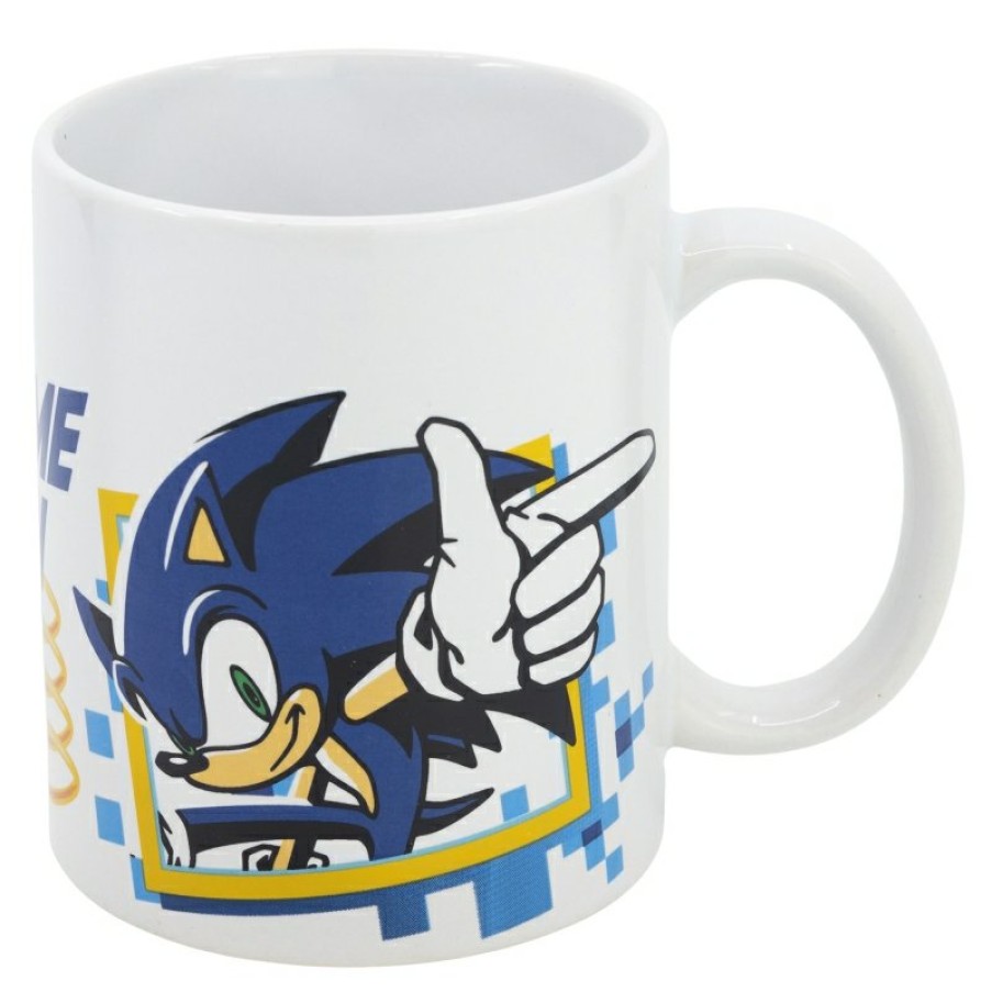 Sonic Ceramic Mug 325 Ml In Sonic Game On Wh Gift Box | Cups