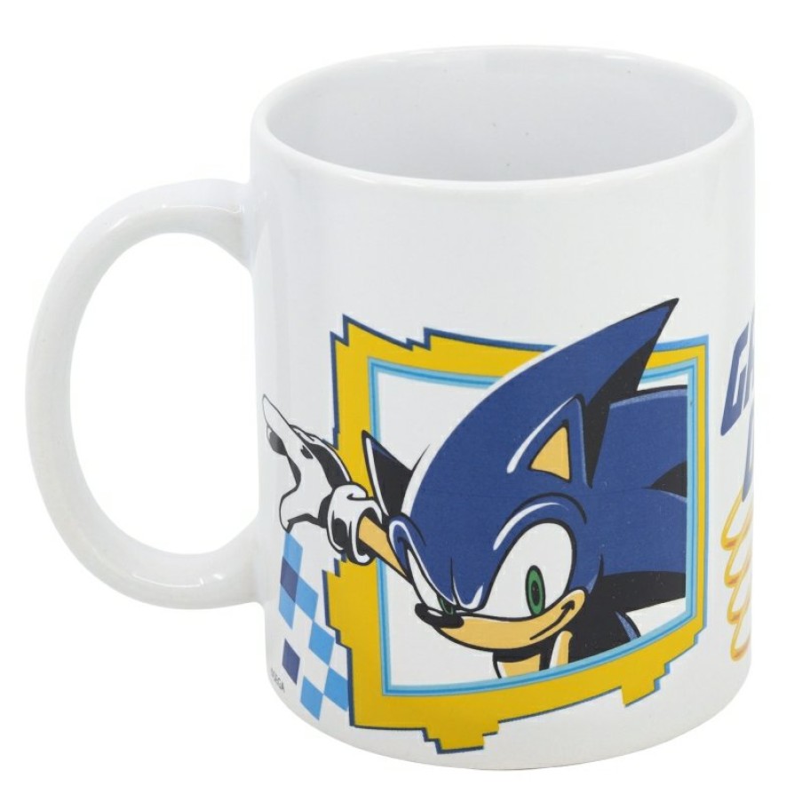 Sonic Ceramic Mug 325 Ml In Sonic Game On Wh Gift Box | Cups