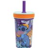 Stitch Anti-Tip Pp Cup With Silicone Straw 370 Ml Stitch Aloha | Glasses