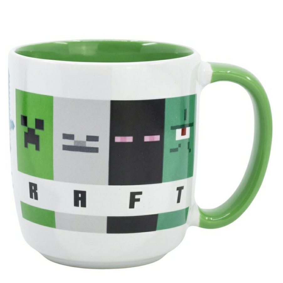 Minecraft Elite Ceramic Mug 380 Ml In Gift Box Minecraft Squared Pattern | Cups