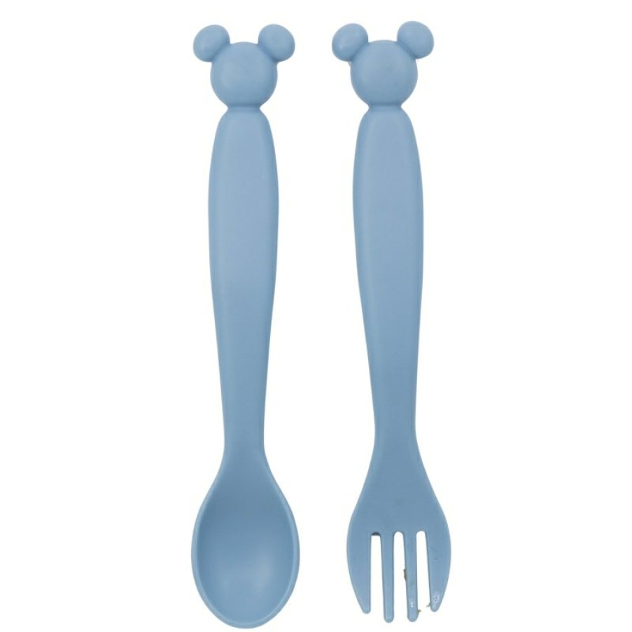 MicWholesale Mouse Set Of 2 Mickey Mouse Shape Pp Cutlery | Covered