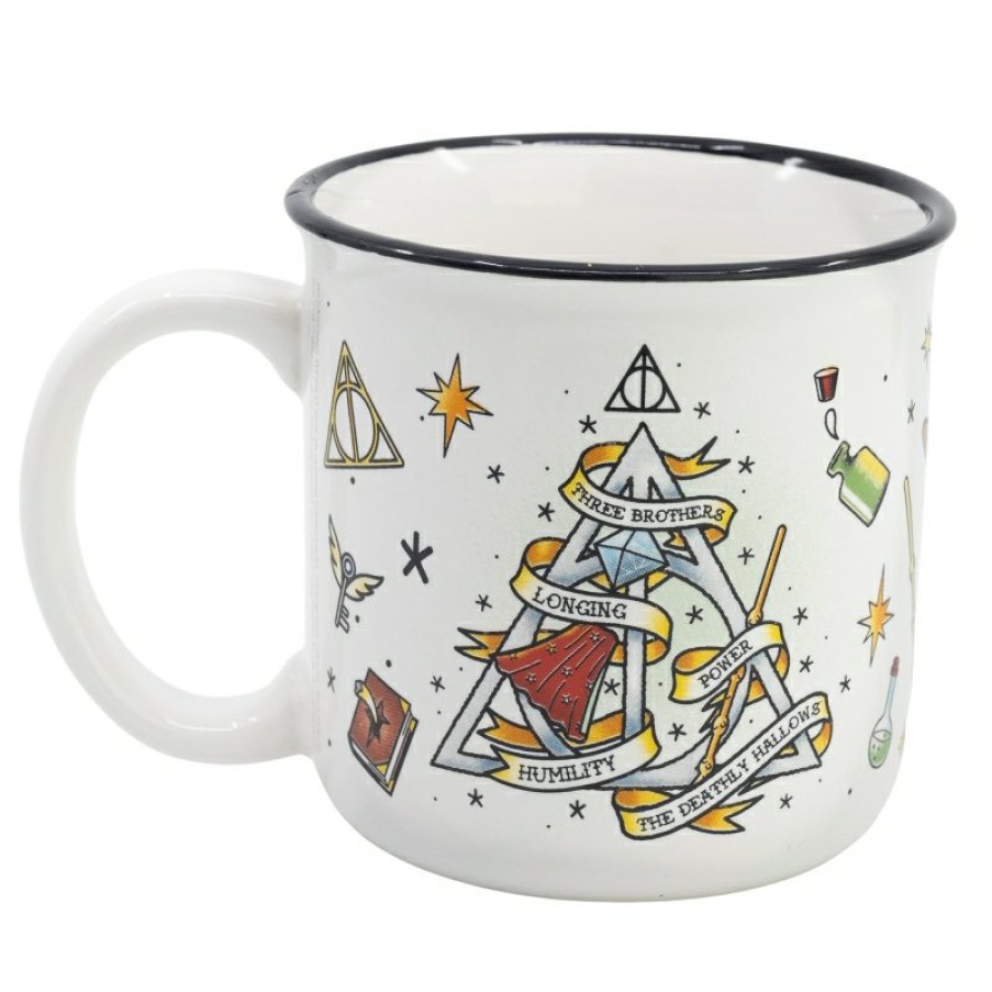 Harry Potter Ceramic Breakfast Mug 400 Ml In Harry Potter Magic Symbols Gift Box | Cups