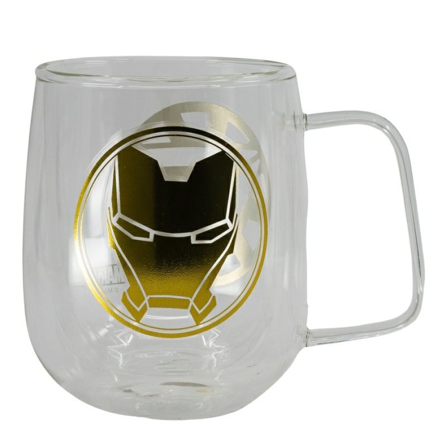 Avengers Double Wall Glass Mug 290 Ml Marvel Young Adult | Cups