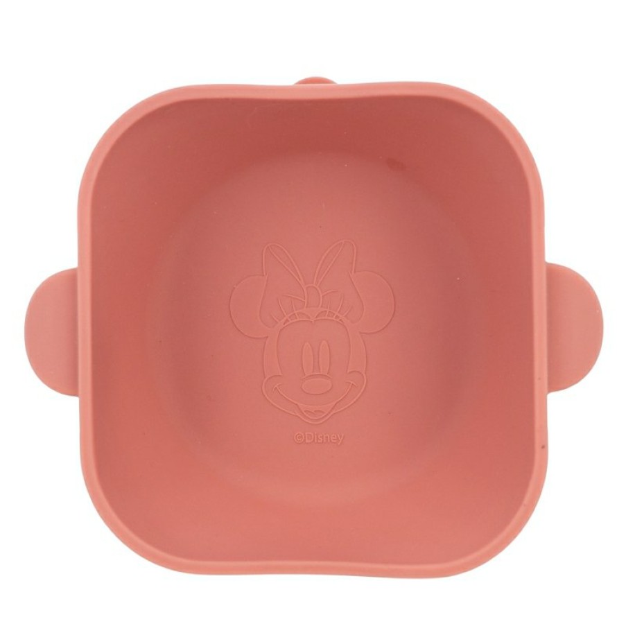 Minnie Mouse Minnie Mouse Square Silicone Bowl With Suction Cup | Bowls