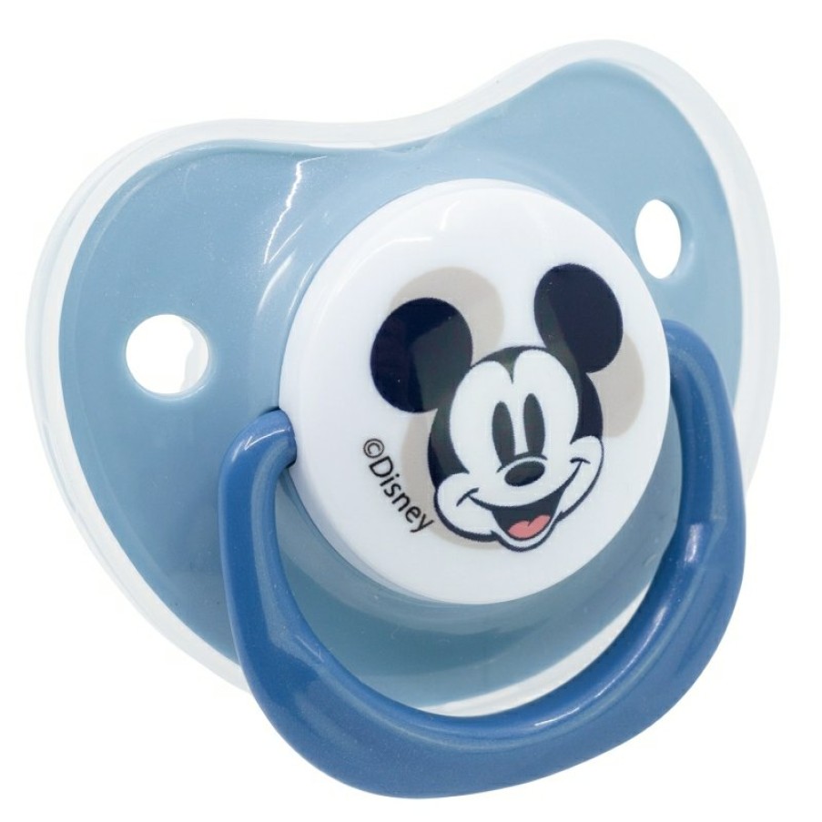 MicWholesale Mouse Set Of 2 Pacifier Anatomical Silicone Neat 0 To 6 M With Mickey Mouse Full Of Smiles Cover | Pacifiers - Accessories