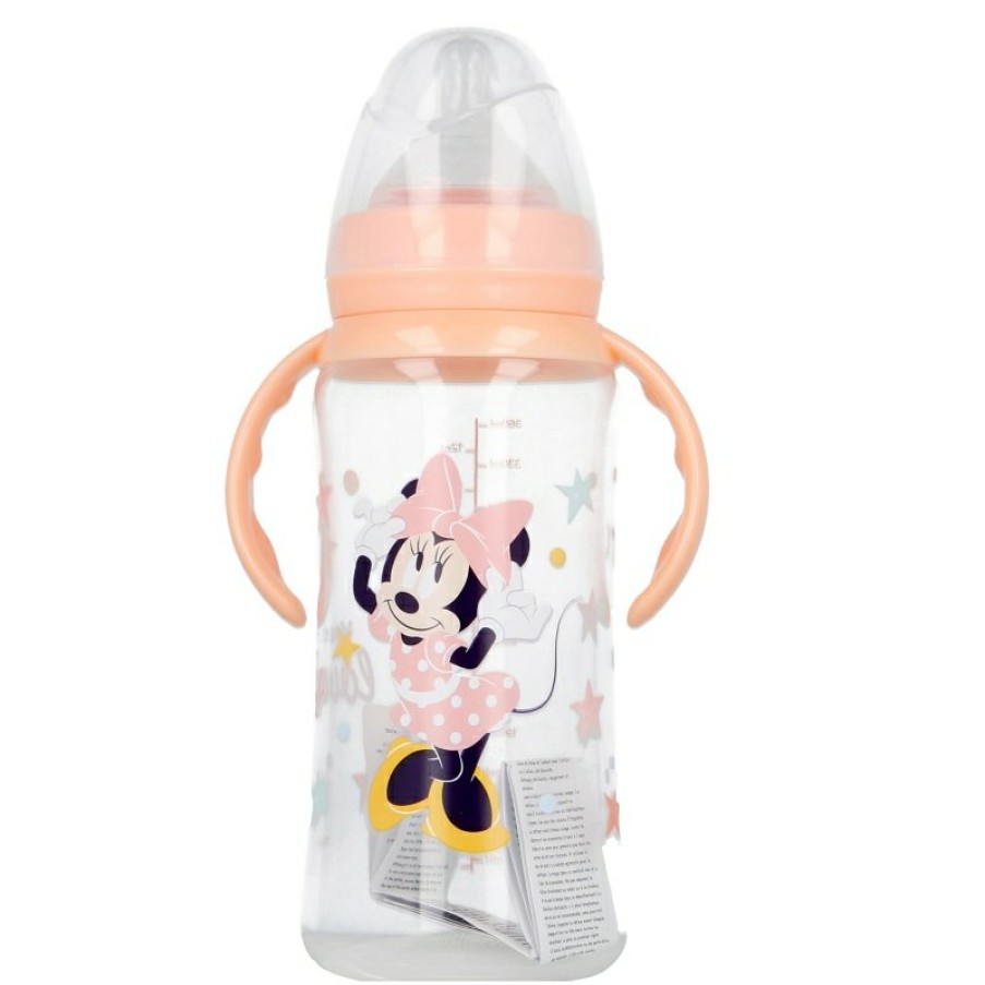 Minnie Mouse Wide Neck Bottle 360 Ml Silicone Teat 3 Positions With Handles Minnie Indigo Dreams | Baby Bottles - Accessories