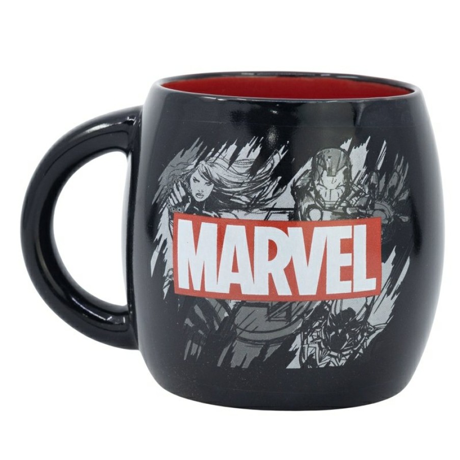 Avengers Globe Ceramic Mug 380 Ml In Marvel Pattern Gift Box | Cups