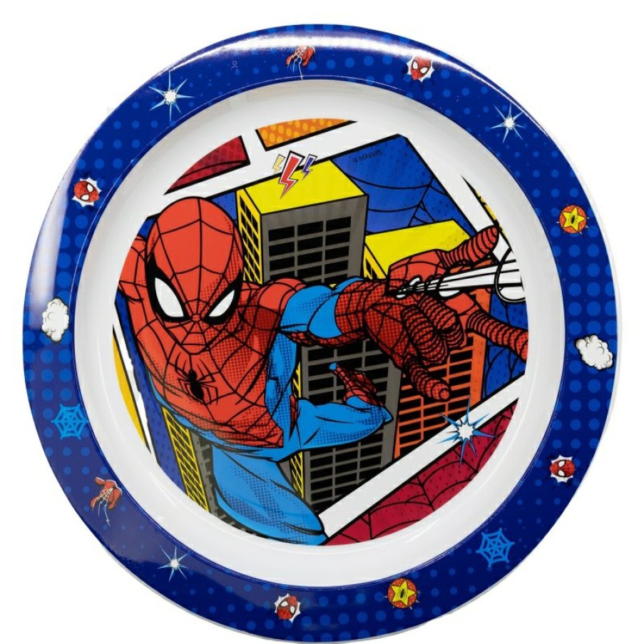 Spider-Man Micro Spiderman Midnight Flyer Plate | Dishes