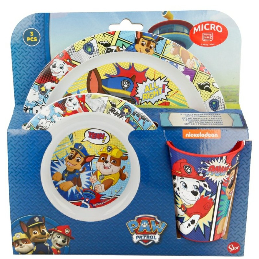 Patrulla Canina Micro Set 3 Pcs. Paw Patrol Comic | Children'S Tableware