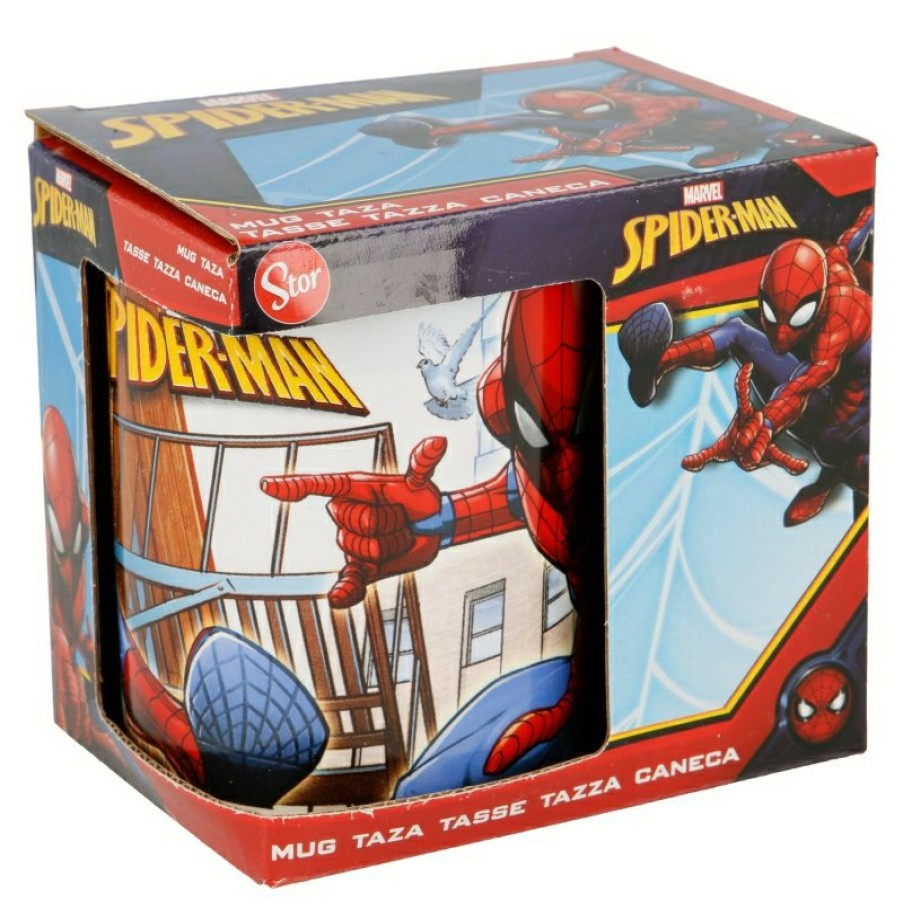 Spider-Man Ceramic Mug 325 Ml In Spiderman Streets Gift Box | Cups