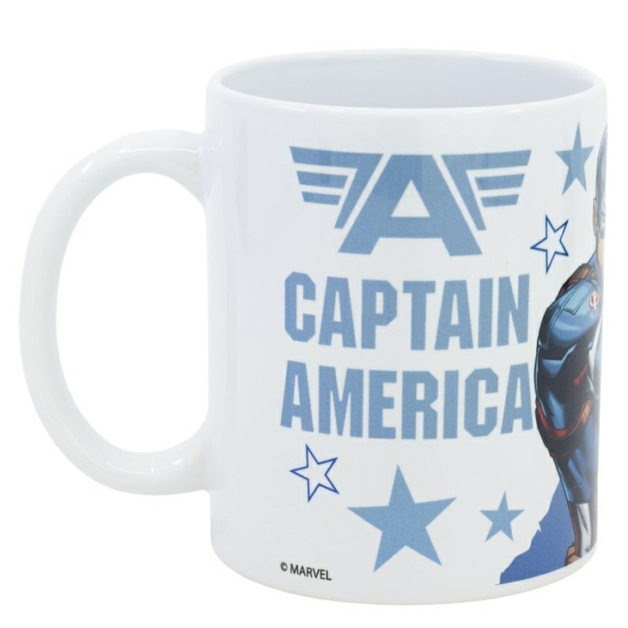 Avengers Sublimation Ceramic Mug 325 Ml In Gift Box Avengers Captain America Shield Attack | Cups