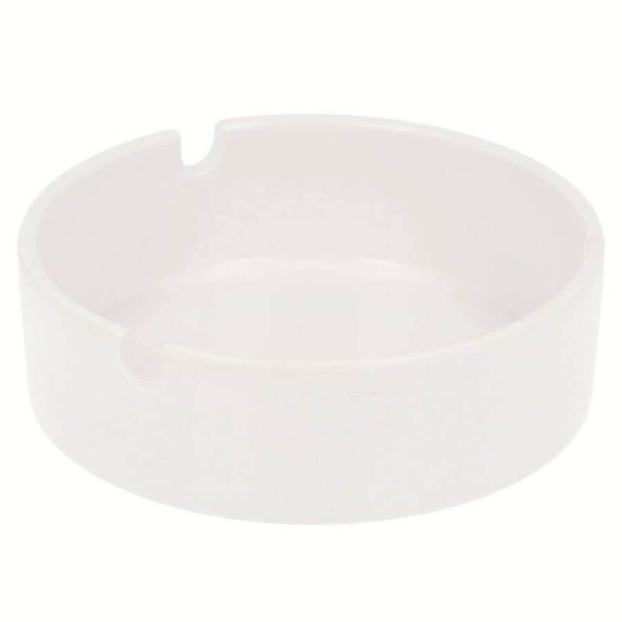 Storline White Round Melamine Ashtray (105X33 Mm.) | Accessories