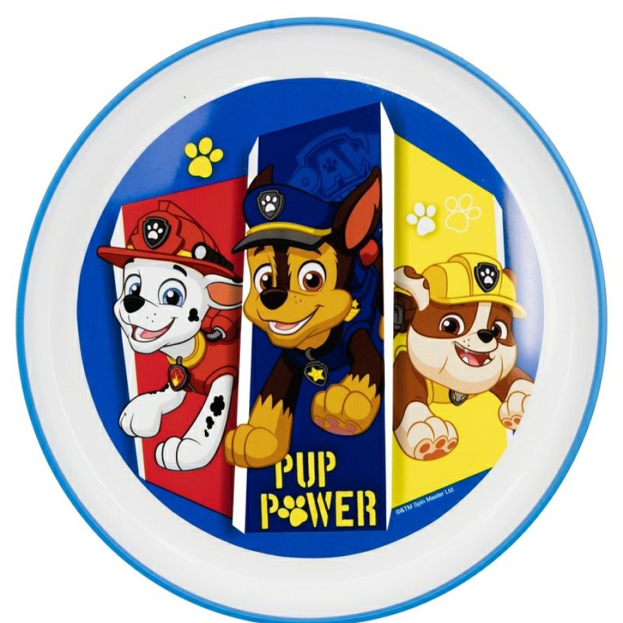 Patrulla Canina Premium Bicolor Non-Slip Plate Paw Patrol Pup Power | Dishes