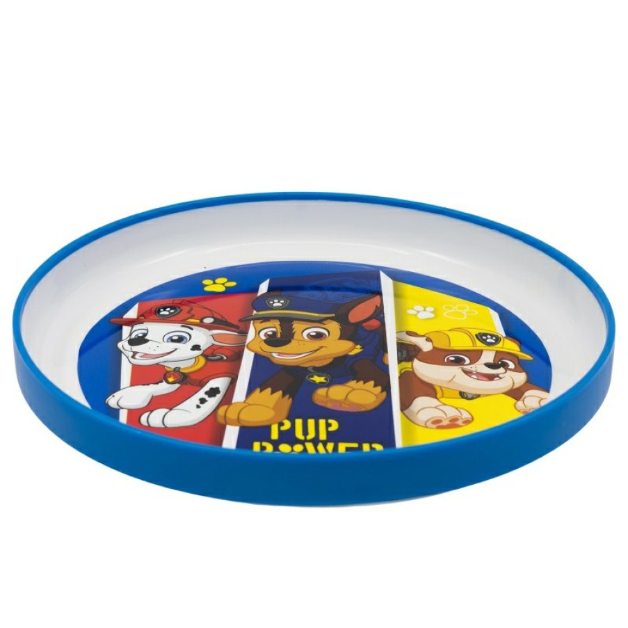 Patrulla Canina Premium Bicolor Non-Slip Plate Paw Patrol Pup Power | Dishes