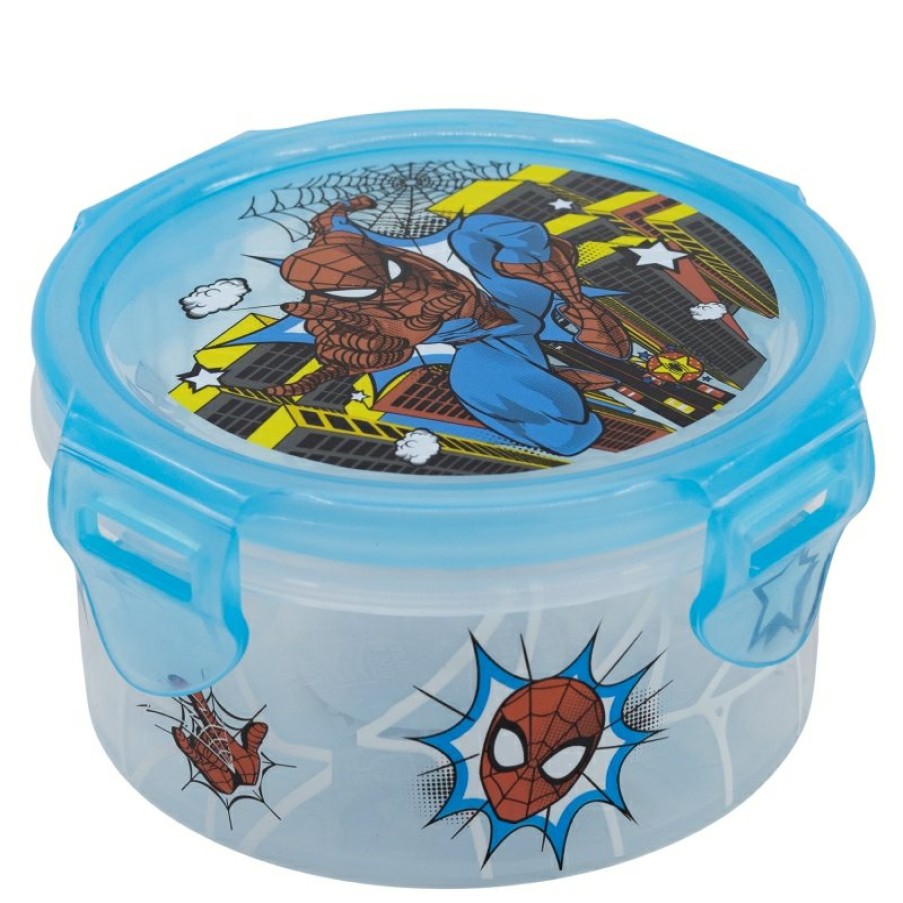 Spider-Man Round Container 270 Ml Spiderman Arachnid Grid | Airtight Containers