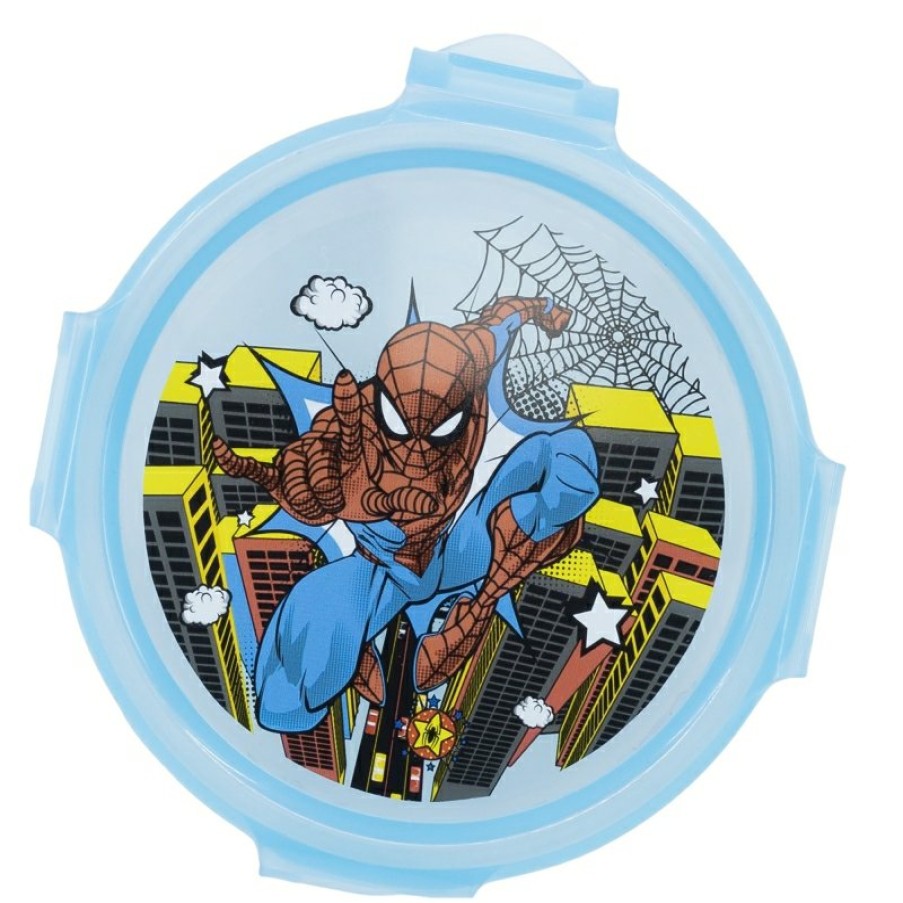 Spider-Man Round Container 270 Ml Spiderman Arachnid Grid | Airtight Containers