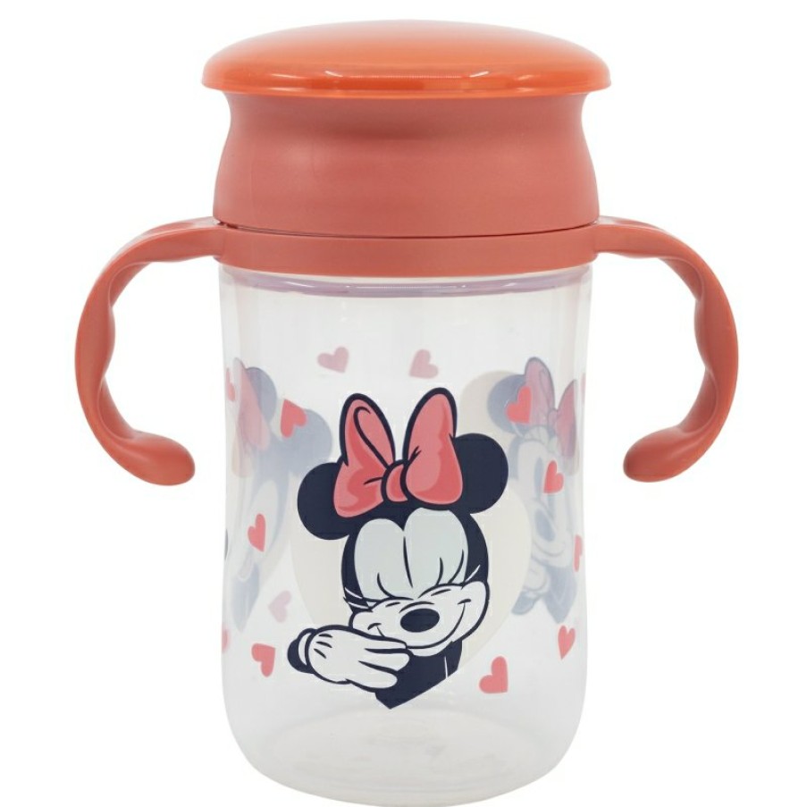 Minnie Mouse 360 Training Glass 395 Ml Minnie Mouse Heart Full | Training Cups And Cups