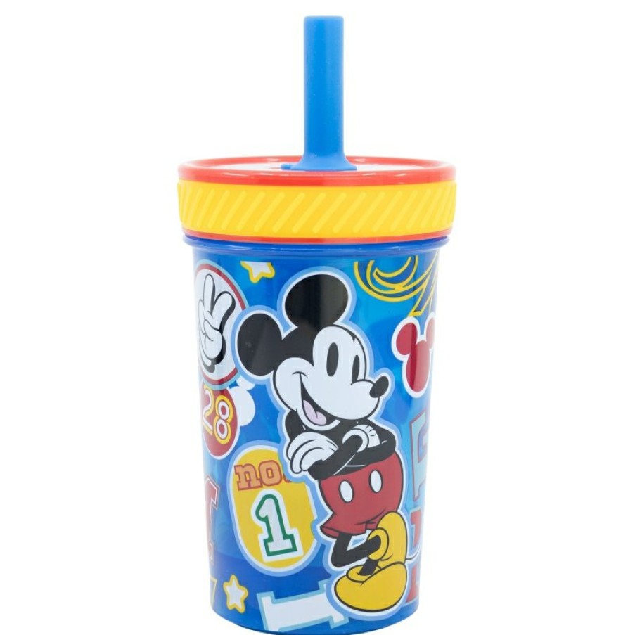 MicBest Mouse Anti-Tip Pp Cup With Silicone Straw 370 Ml Mickey Mouse Cool Stuff | Glasses