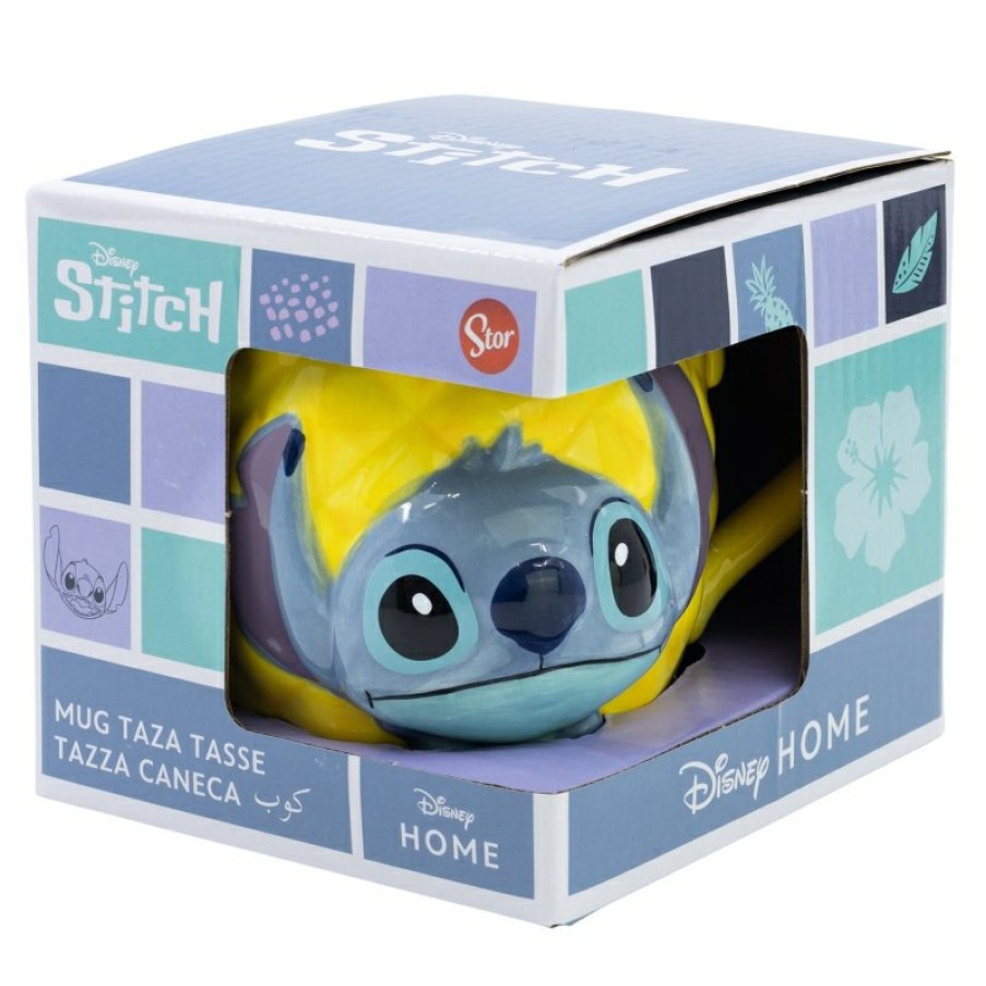 Stitch 3D Ceramic Mug In Stitch Pineapple Gift Box | Cups