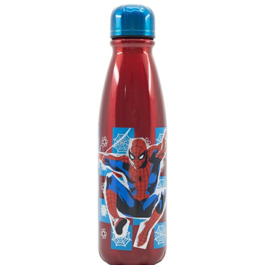 Spider-Man Children'S Aluminum Bottle 600 Ml Spiderman Arachnid Grid | Bottles