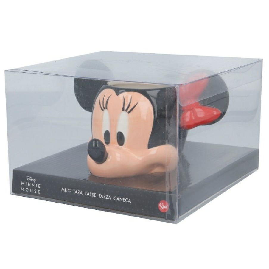 Minnie Mouse 3D Ceramic Mug 360 Ml In Minnie Head Gift Box | Cups