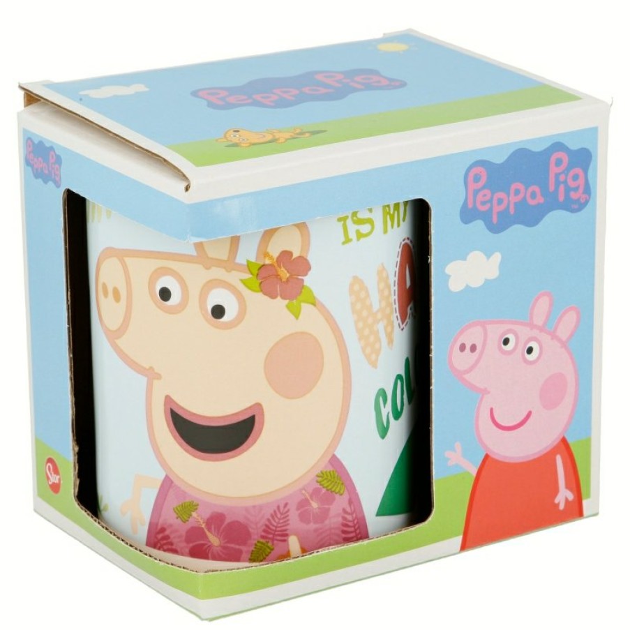 Peppa Pig Ceramic Mug 325 Ml In Gift Box Peppa Pig Pink Flamingo | Cups