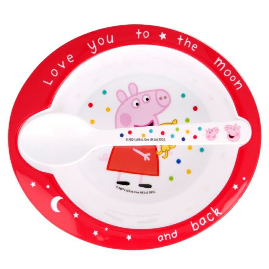 Peppa Pig Micro Toddler Set 2 Pcs (Bowl And Spoon) Peppa Pig Little One | Plates And Bowls