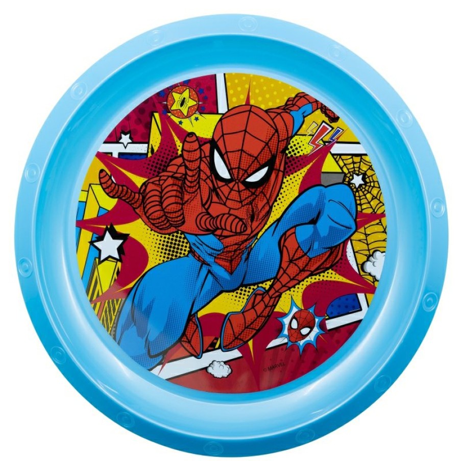 Spider-Man Easy Pp Plate Spiderman Midnight Flyer | Dishes