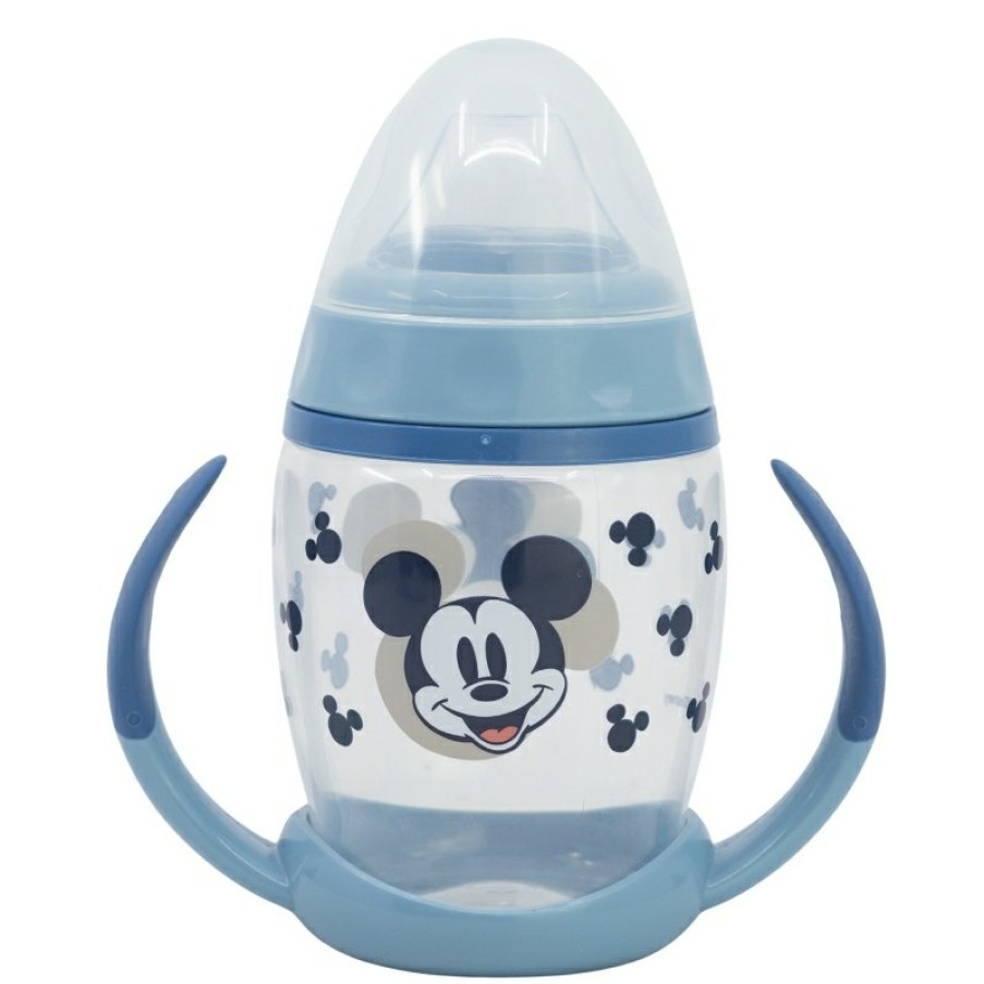 MicClearance Mouse Fancy Training Mug 270 Ml With Silicone Spout Mickey Mouse Full Of Smiles | Training Cups And Cups