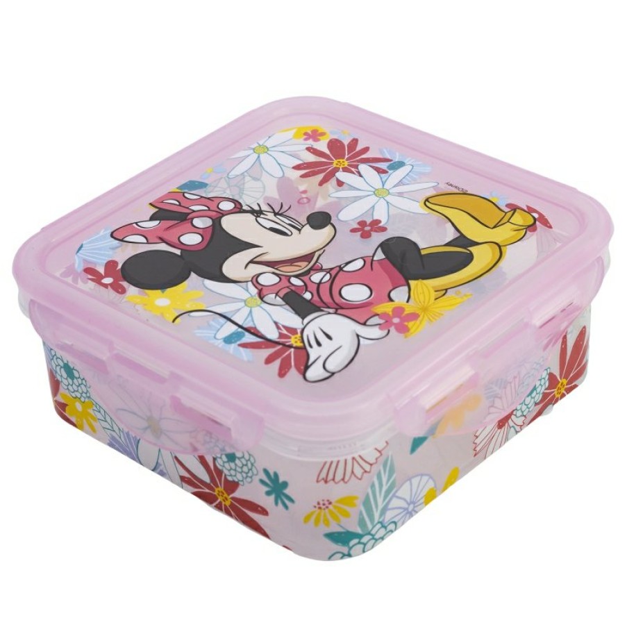 Minnie Mouse Square Container 500 Ml Minnie Mouse Spring Look | Airtight Containers