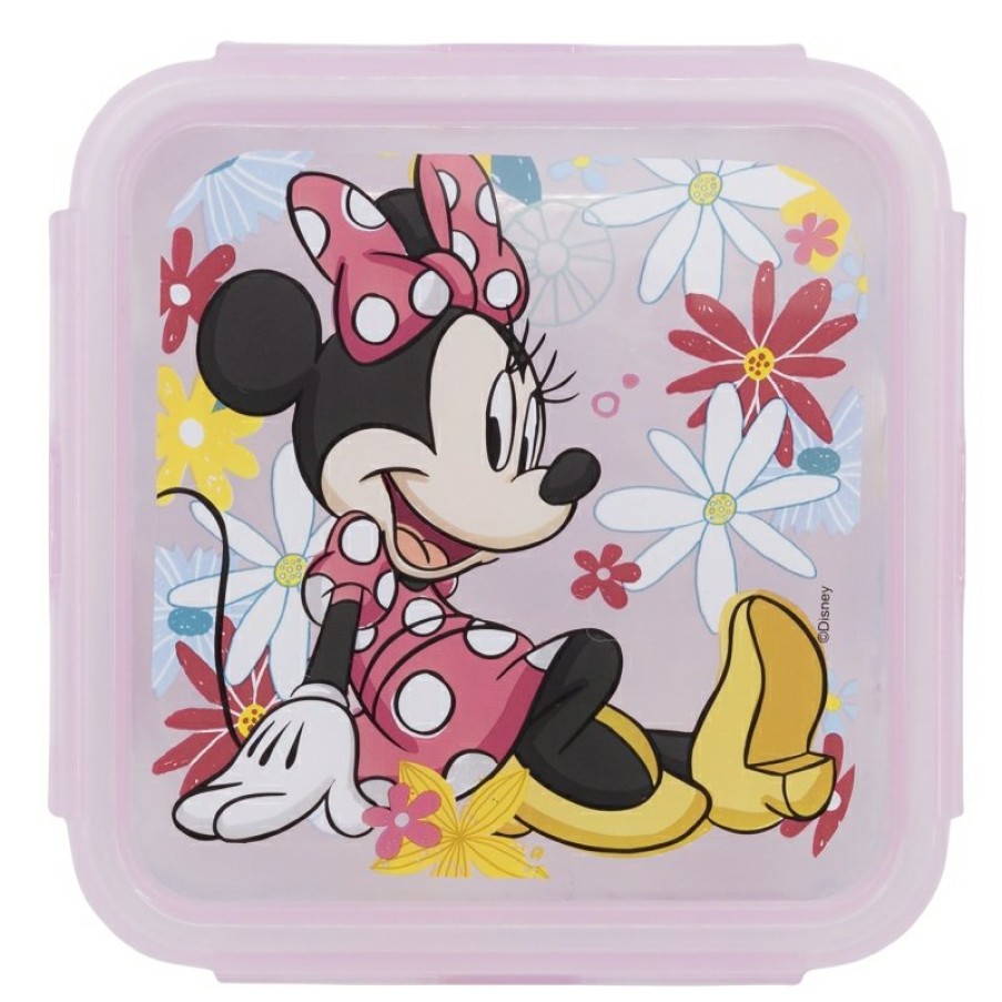 Minnie Mouse Square Container 500 Ml Minnie Mouse Spring Look | Airtight Containers