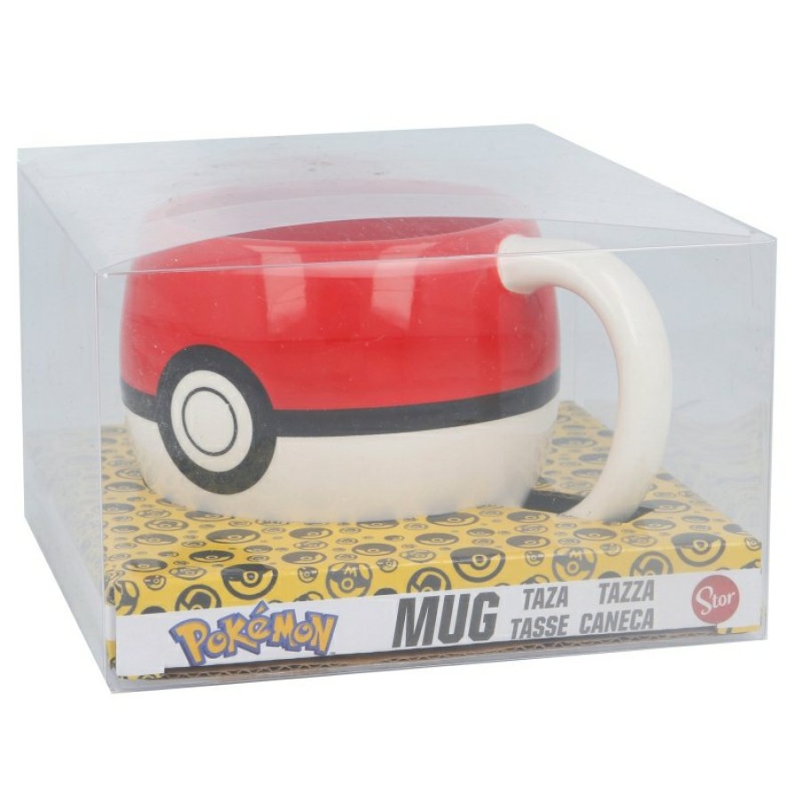 Pokemon 3D Ceramic Mug 490 Ml In Pokemon Pokeball Gift Box | Cups