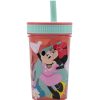 Minnie Mouse Glass With Silicone Straw 465 Ml Minnie Mouse Being More Minnie | Glasses