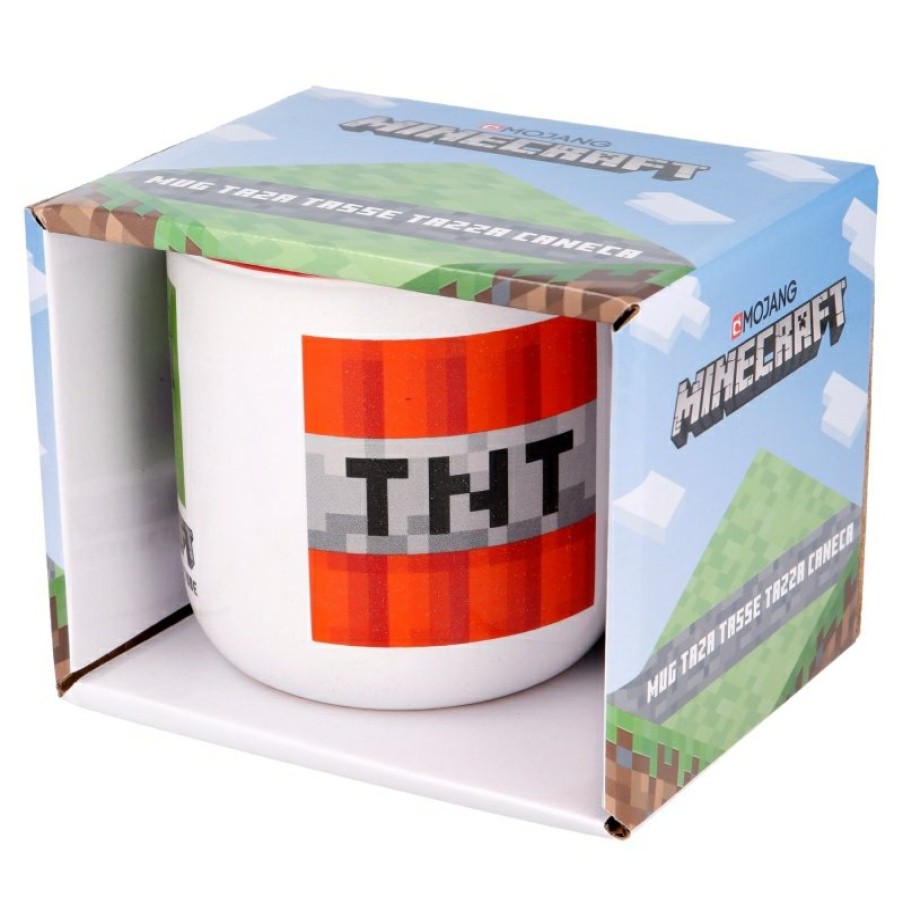 Minecraft Ceramic Breakfast Mug 400 Ml In Minecraft Gift Box | Cups