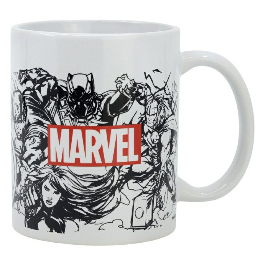 Avengers Ceramic Mug 325 Ml In Marvel Pattern Gift Box Now | Cups